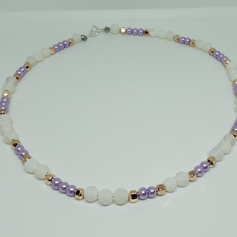 Beaded Choker with Matching Ankle Bracelet